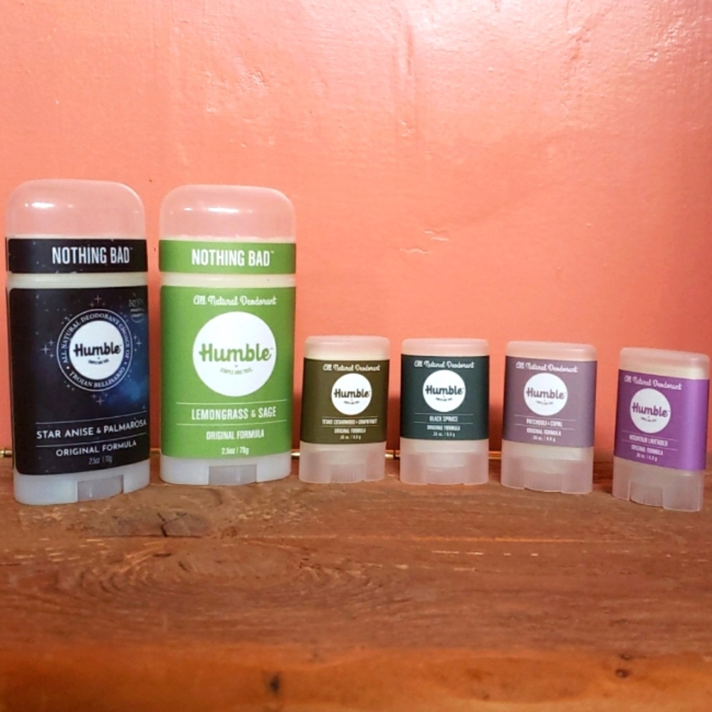 A BUNDLE OF "HUMBLE" ALL NATURAL DEODORANTS